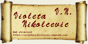 Violeta Nikolčević vizit kartica